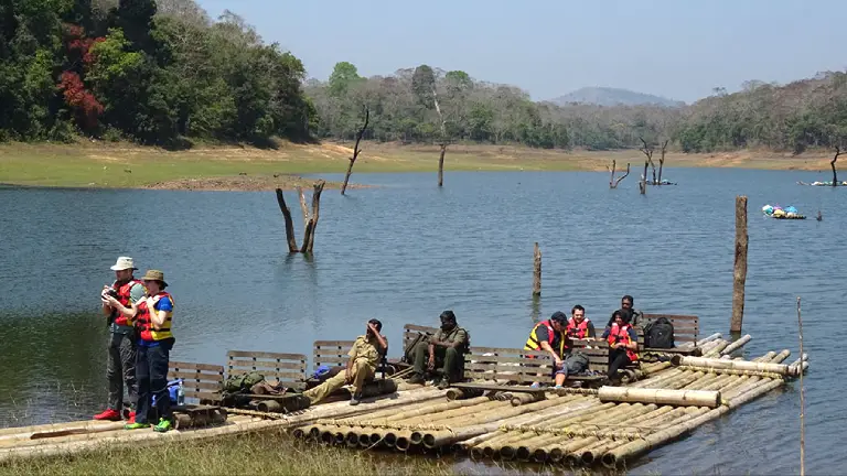 Bamboo rafting